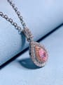 thumb 925 Sterling Silver Cubic Zirconia Pear Shaped Dainty Necklace 2