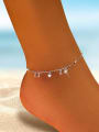 thumb 925 Sterling Silver  Minimalist  Heart Pendant Anklet 1