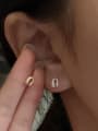 thumb 925 Sterling Silver Geometric Minimalist Stud Earring 3