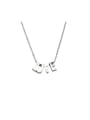 thumb Stainless steel Letter Minimalist Necklace 0