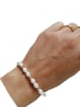thumb Titanium Steel Freshwater Pearl Geometric Bohemia Handmade Beaded Bracelet 0