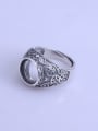 thumb 925 Sterling Silver Geometric Ring Setting Stone size: 10.5*10.5mm 1