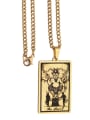 thumb The Devil's Tarot hip hop stainless steel titanium steel necklace 2