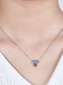 thumb 925 Sterling Silver Swiss Blue Topaz Animal Artisan Necklace 1