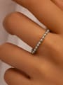 thumb 925 Sterling Silver Bead Geometric Minimalist Bead Ring 2