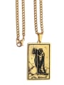 thumb The Hermit's Tarot hip hop stainless steel titanium steel necklace 2