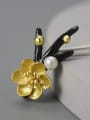 thumb 925 Sterling Silver National style flower creative pearl ice and snow Artisan Pendant 1