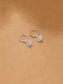 thumb 925 Sterling Silver Geometric Minimalist Huggie Earring 3