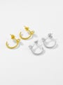 thumb 925 Sterling Silver Cubic Zirconia Geometric Minimalist Drop Earring 2