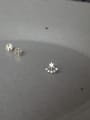 thumb 925 Sterling Silver Cubic Zirconia Star Dainty Stud Earring 2