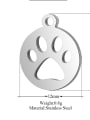 thumb Stainless steel Charm Height : 14 mm , Width: 12 mm 1
