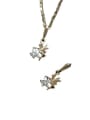 thumb 925 Sterling Silver Rhinestone Star Dainty Necklace 0