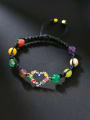 thumb Multi Color Carnelian Stone Enamel Heart Trend Handmade Beaded Bracelet 3