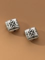 thumb 925 Sterling Silver Square Vintage Beads 2