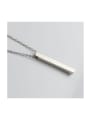thumb Stainless steel Geometric Rectangle Minimalist Necklace 0