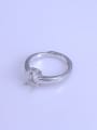 thumb 925 Sterling Silver 18K White Gold Plated Oval Ring Setting Stone size: 6*8mm 1