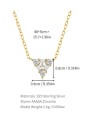 thumb 925 Sterling Silver Cubic Zirconia Triangle Dainty Necklace 3