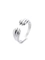 thumb 925 Sterling Silver cat paw Vintage Band Ring 0