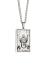 thumb The Hierophant's Tarot hip hop stainless steel titanium steel necklace 3