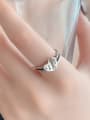 thumb 925 Sterling Silver Heart Letter Vintage Stackable Ring 1