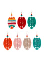 thumb Alloy Wooden beads Cotton Rope Tassel Bohemia Hand-Woven  Drop Earring 1