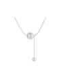 thumb 925 Sterling Silver Ball Trend Tassel Necklace 0