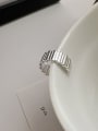 thumb 925 Sterling Silver Geometric Trend Band Ring 3