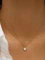 thumb 925 Sterling Silver Cubic Zirconia Heart Dainty Necklace 1