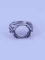 thumb 925 Sterling Silver Geometric Ring Setting Stone size: 13*13mm 0