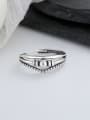 thumb 925 Sterling Silver Bead Round Vintage Stackable Ring 2
