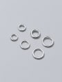 thumb 925 Sterling Silver With Silver Plated Classic Round Open Jump Rings 0