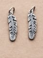 thumb 925 Sterling Silver Feather Charm Height : 22 mm , Width: 6.5 mm 0