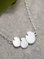 thumb 925 Sterling Silver Natural pastoral style sweet creative mountain lotus leaf Artisan Necklace 1