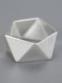thumb 925 Sterling Silver Personalized design multi-sided origami Geometric Artisan Band Ring 2