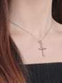 thumb 925 Sterling Silver Minimalist Cross Pendant 1