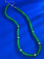 thumb 925 Sterling Silver Jade Vintage Beaded Necklace 1