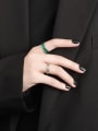 thumb 925 Sterling Silver Geometric Minimalist Band Ring 2