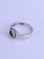 thumb 925 Sterling Silver Round Ring Setting Stone size: 6*6mm 1