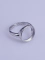 thumb 925 Sterling Silver 18K White Gold Plated Round Ring Setting Stone size: 13*13mm 2