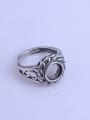 thumb 925 Sterling Silver Round Ring Setting Stone size: 8*8mm 2