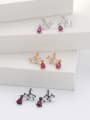 thumb 925 Sterling Silver Cubic Zirconia Water Drop Minimalist Drop Earring 1