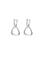thumb 925 Sterling Silver Triangle Vintage Drop Earring 0
