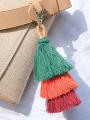 thumb Alloy Cotton Rope Tassel Bohemia Hand-Woven Bag Pendant 1