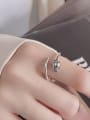 thumb 925 Sterling Silver Flower Vintage Band Ring 1