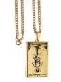 thumb The Hanged Man's Tarot hip hop stainless steel titanium steel necklace 2
