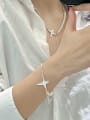thumb Trend Star 925 Sterling Silver Freshwater Pearl Bracelet and Necklace Set 1