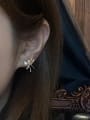 thumb 925 Sterling Silver Bowknot Cute Stud Earring 1