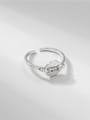 thumb 925 Sterling Silver Letter Vintage Lucky Round  Band Ring 2