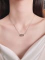 thumb 925 Sterling Silver Letter Vintage Necklace 1