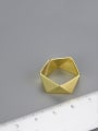 thumb 925 Sterling Silver Personalized design multi-sided origami Geometric Artisan Band Ring 4